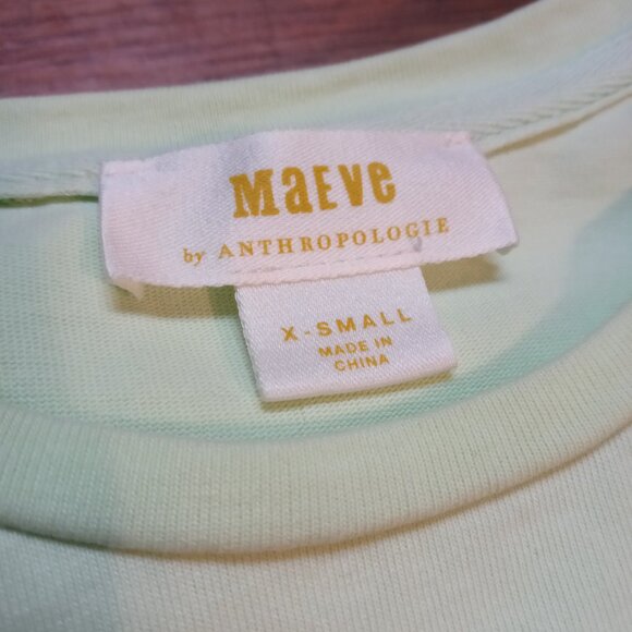 MAEVE ruffle sleeve cropped top in lime (XS) - Picture 6 of 12